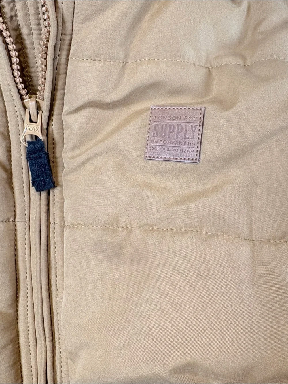 London Fog Supply Boys' Heavyweight Stylish Winter Puffer Jacket Tan Large 7